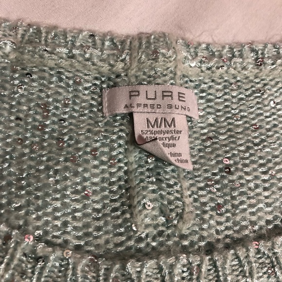 Green Sequins Sweater - Picture 4 of 7